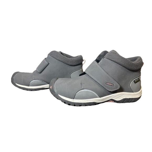 Keen Kootenay III Mid Waterproof Gray‎ Pink Boots Big Kids SIZE 7 EU 39 - Picture 2 of 13